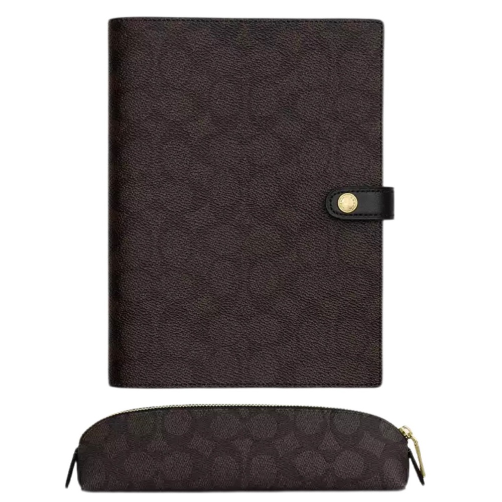 Notebook In Signature Canvas, and coach pencil pouch
